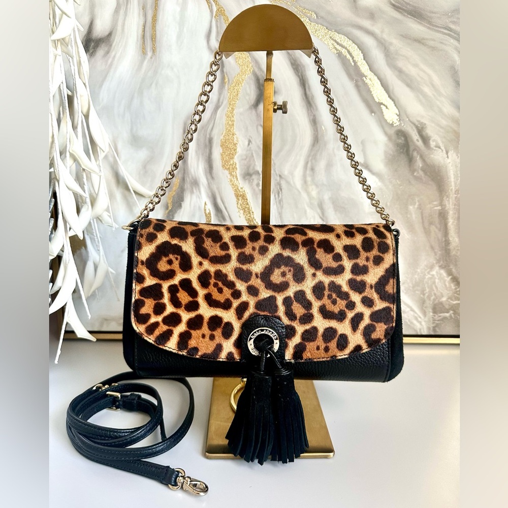 EUC Kate Spade Calf Hair/Suede Greer Sequoia Avenue Leopard Print Crossbody